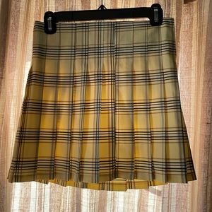 Yellow Plaid Skirt